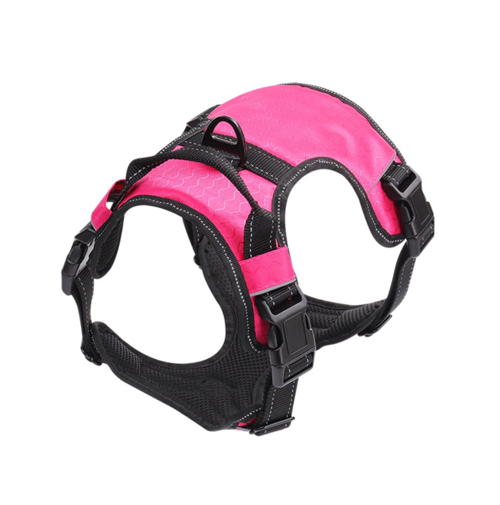 Dog Harness Vest No Pull Reflective Breathable Soft Collar With Handle for Small Big Dogs Bulldog Shepherd Pet Supplies - anconmall