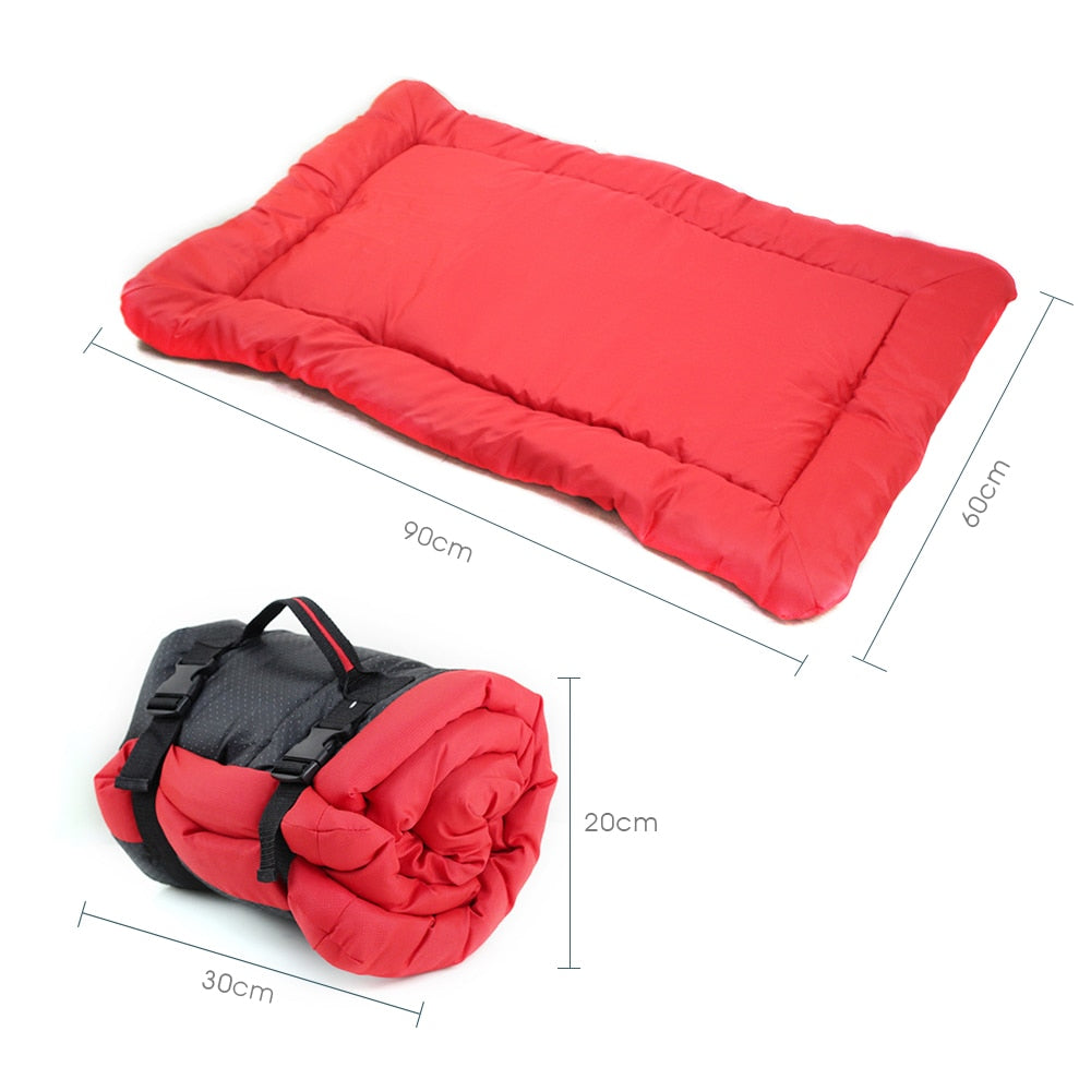 Portable Big Dog Bed Foldable Puppy Kennel Sofa Bench Cushion Waterproof Outdoor Pet Couch Mat Beds For Small Large Dogs - anconmall
