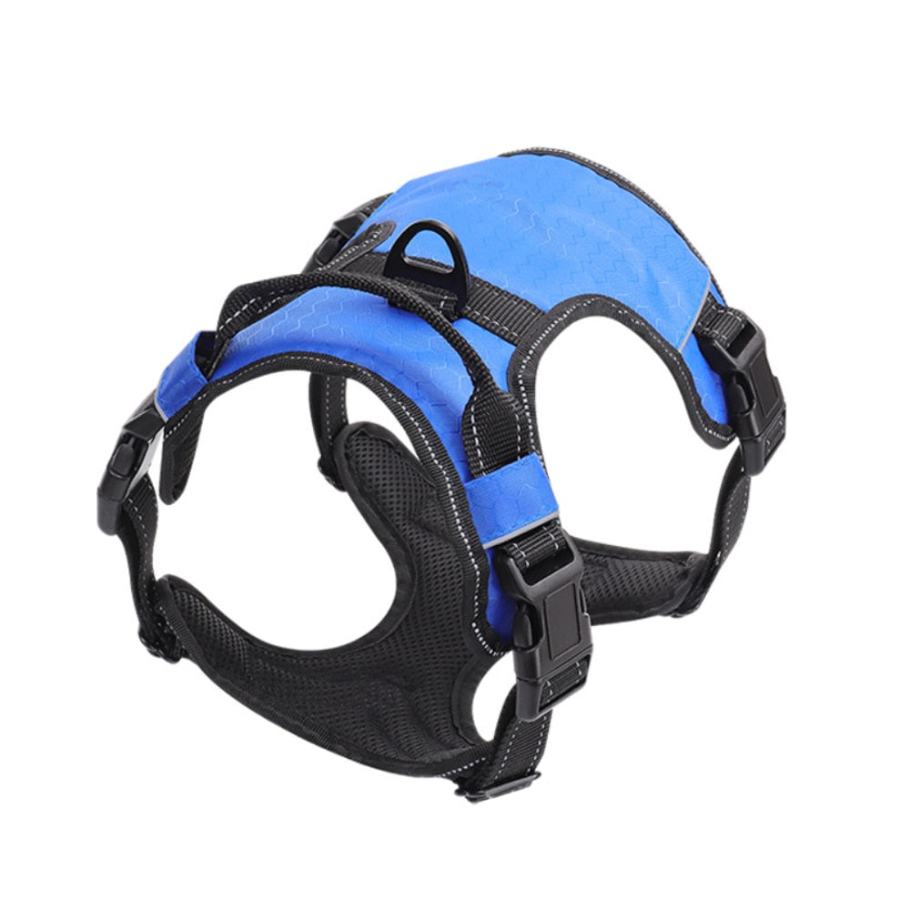 Dog Harness Vest No Pull Reflective Breathable Soft Collar With Handle for Small Big Dogs Bulldog Shepherd Pet Supplies - anconmall