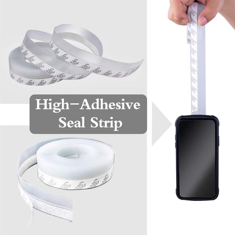 New 1 Pcs 5m Width Window Door Bottom Self Adhesive Silicone Rubber Seal Weathering Strip Door Sealing Bar Window Sealing Tape