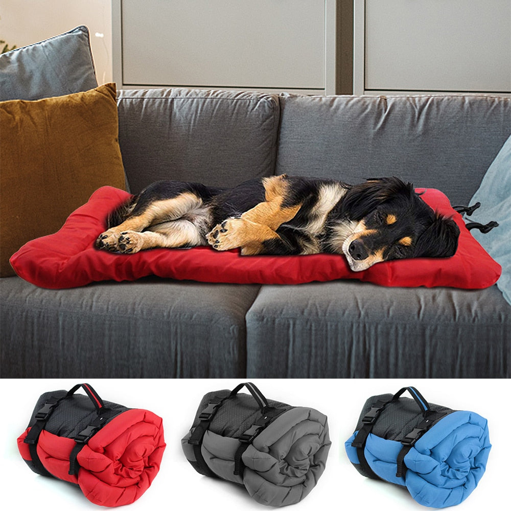 Portable Big Dog Bed Foldable Puppy Kennel Sofa Bench Cushion Waterproof Outdoor Pet Couch Mat Beds For Small Large Dogs - anconmall