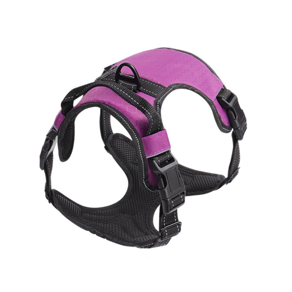 Dog Harness Vest No Pull Reflective Breathable Soft Collar With Handle for Small Big Dogs Bulldog Shepherd Pet Supplies - anconmall