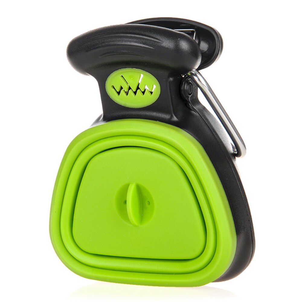 Dog Poop Bag Dispenser Pet Travel Foldable Pooper Scooper Poop Bag Attached Poop Scoop Clean Pick Up Excreta Cleaner - anconmall
