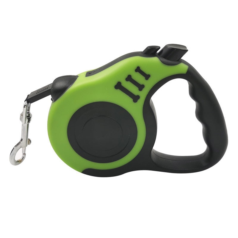 Retractable Dog Leash 3 And 5 Meters Long Pet Puppy Walking Lead Rope Automatic Nylon Traction Leashes For Dogs - anconmall