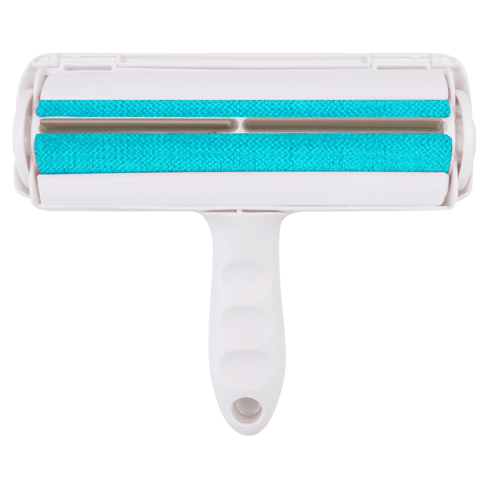 Pet Hair Remover Roller 2 Way Removing Dog Cat Hair From Forniture Self Cleaning Lint Pet Hair Brush With Comfortable Handle - anconmall