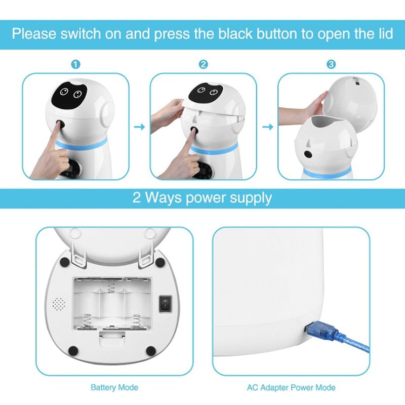 3.5L Robot Smart Automatic Pet Feeder With Staiinless Steel Bowls Dry Food Dispenser Timing Feeding For Cats Dogs Pet Supplier