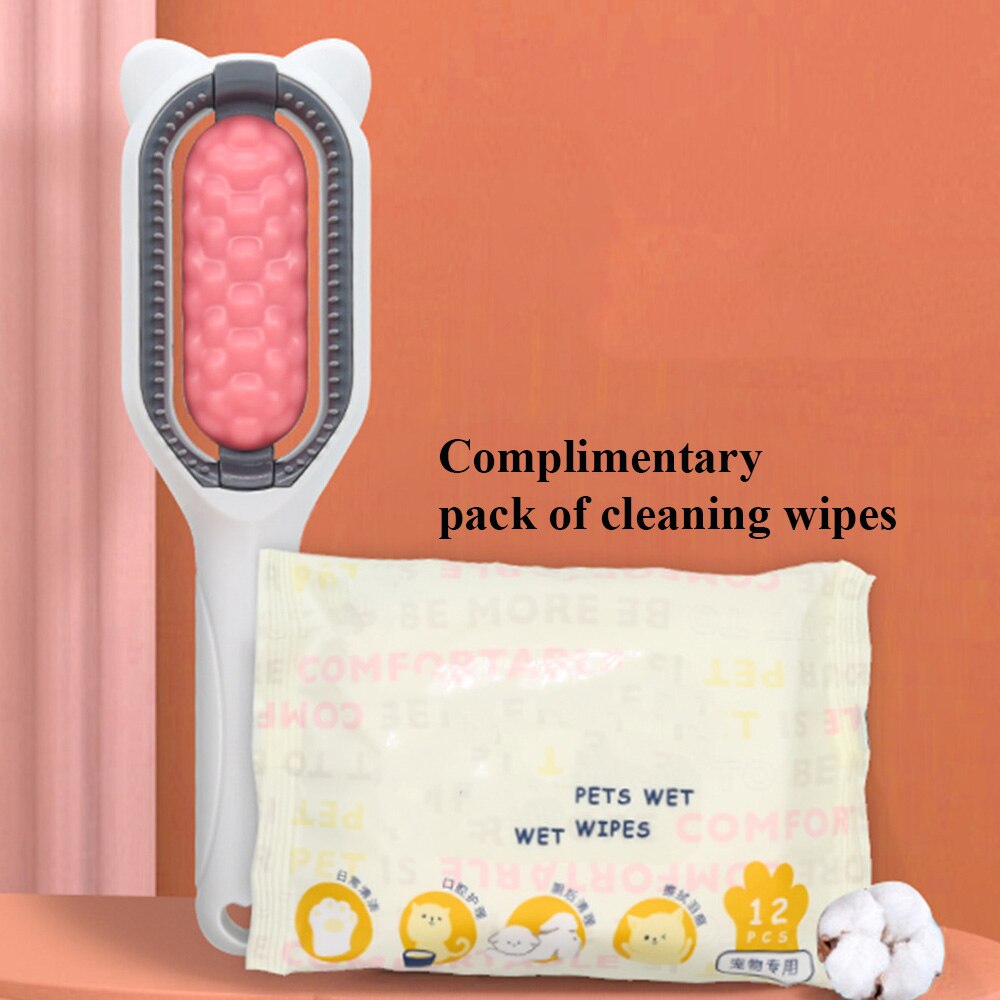 Self Cleaning Slicker Brush for Dog and Cat Removes Undercoat Tangled Hair Massages Particle Pet Comb Improves Circulation - anconmall