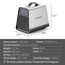 Baseaire 888 Pro 7,000 MG/H Ozone Generator, O3 Machine, Home Deodorizer for rooms, cars, smoke