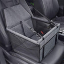 Sturdy PVC Support Tube Pet Booster Seat Anti-Collapse Small Pet Car Basket for Carrying Pet Dogs and Cats with Safety Seat Belt - anconmall
