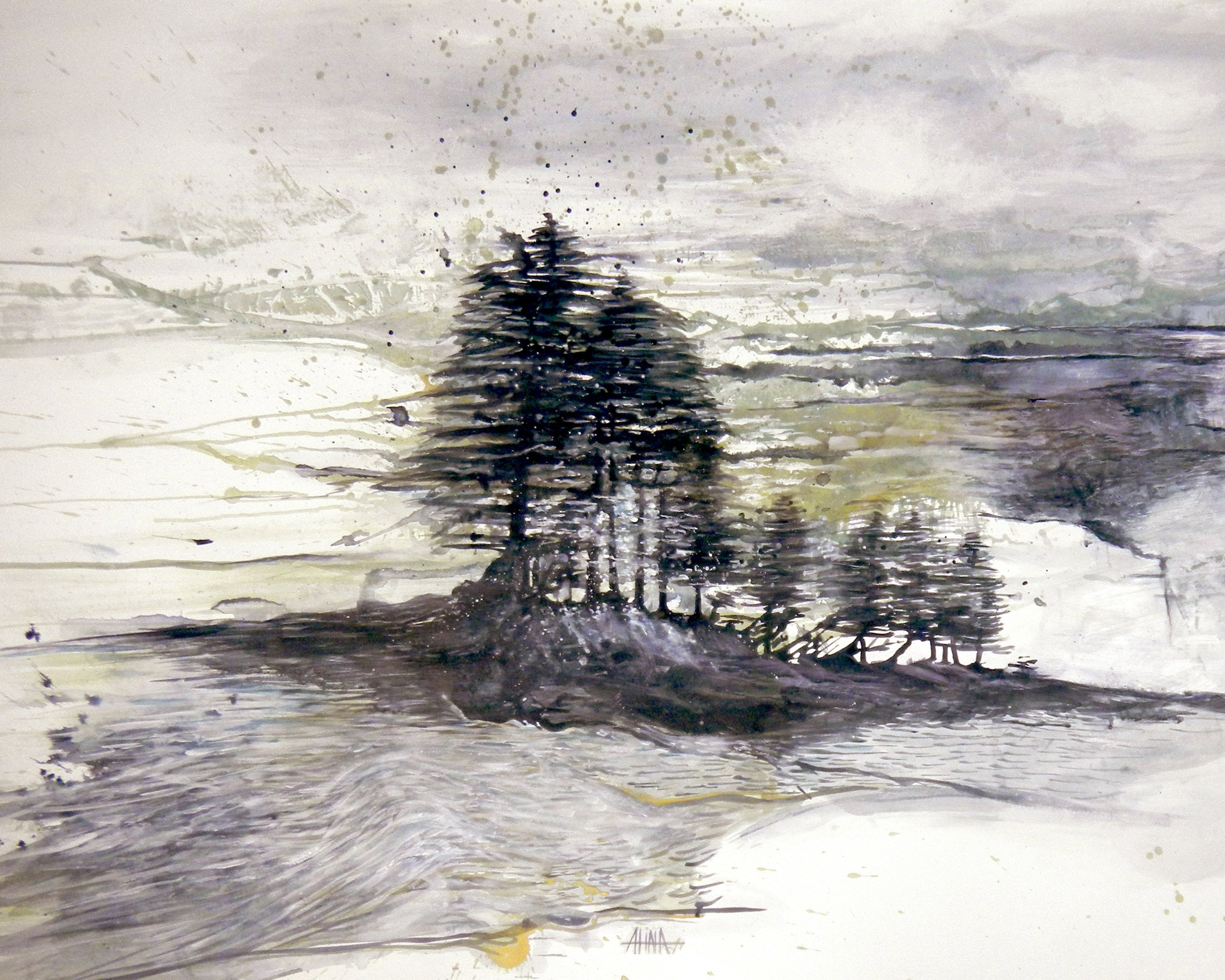 Georgian Pines Sepia