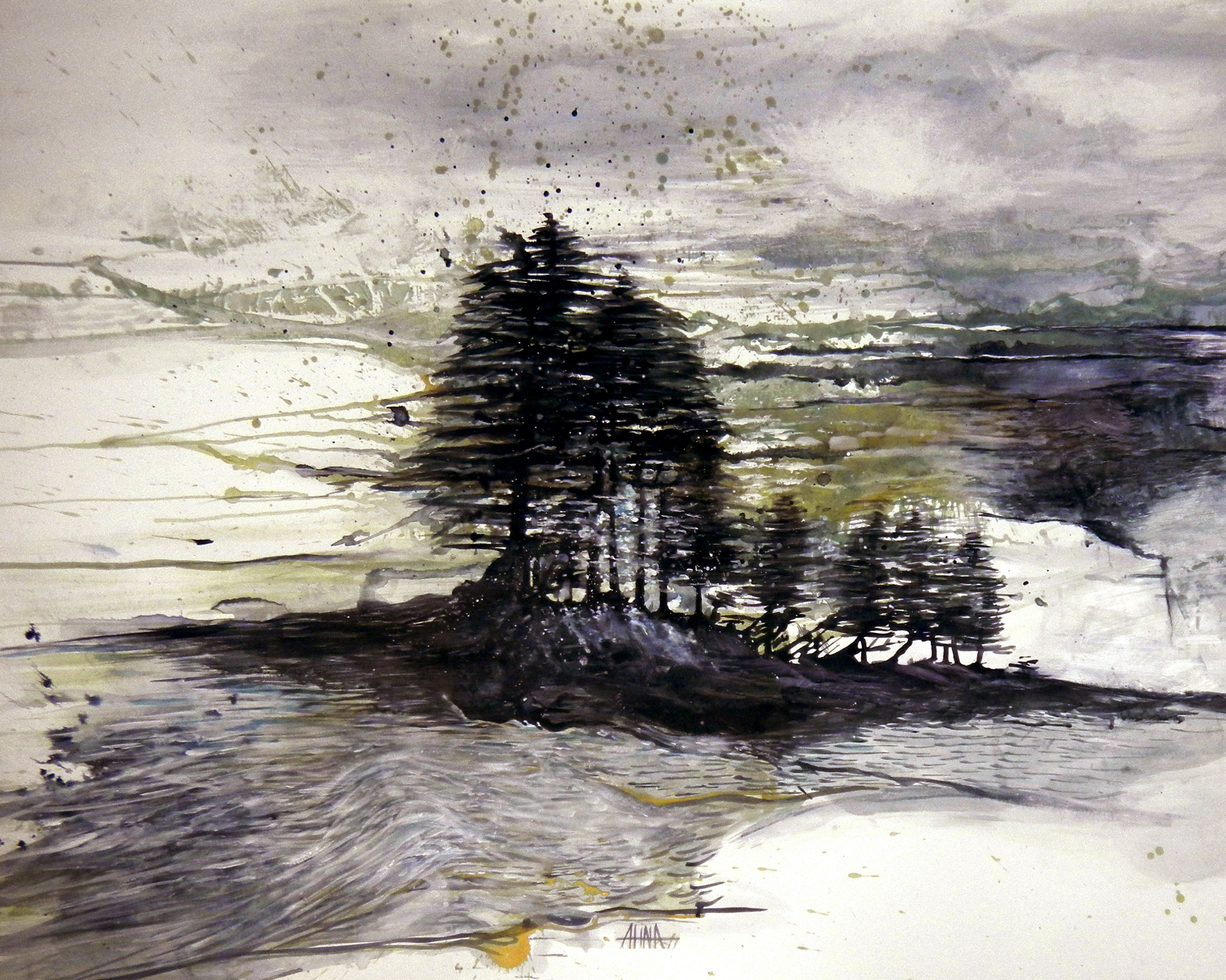 Georgian Pines Sepia Dark