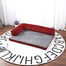 Dog Sofa Bed Pet Soft Lounger Cushion Big Dog Kennel Puppy L Shaped Couch Bed For Small Medium Large Dogs - anconmall