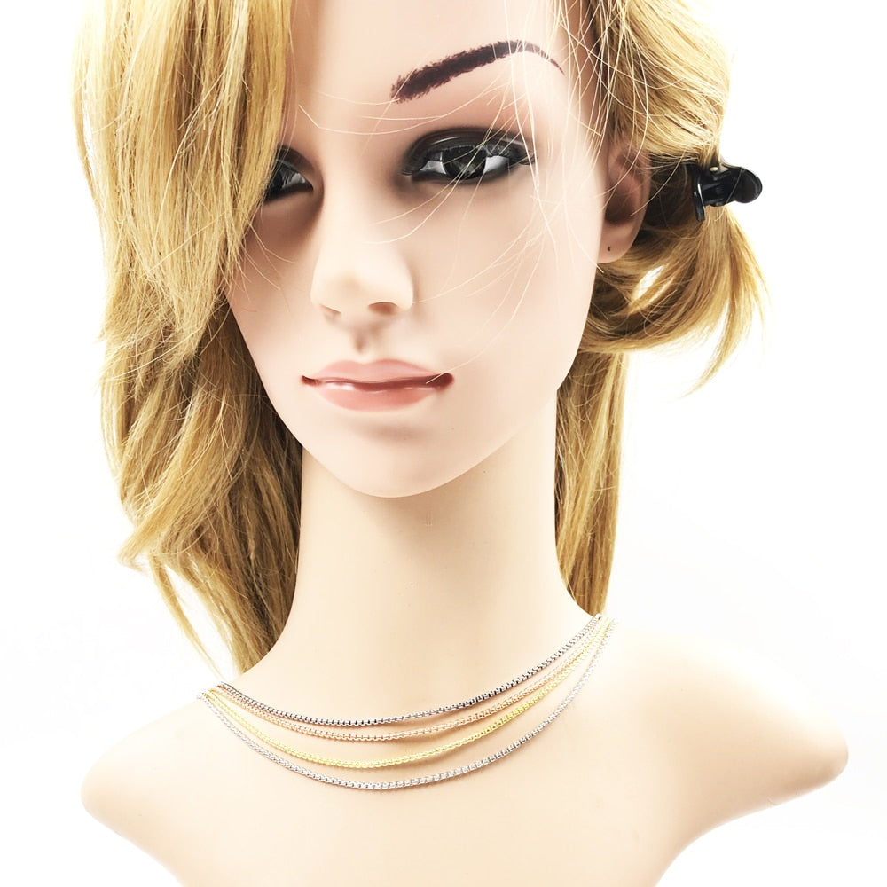 Venezia Chain Necklace,2022 Brand New  Strand Fashion Jewelry Europe Style Silver Bijoux Gift For Men Women