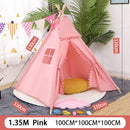 Children&#39;s Tent Teepee Tent For Kids Portable Tipi Infantil House For Children Cabana Kids Tents Decoration Carpet LED Lights