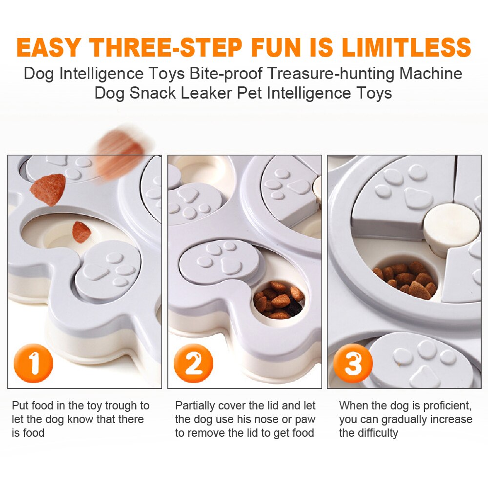 Dog Puzzle Toys Increase IQ Interactive Slow Dispenser Feeding Pet Dog Training Games Feeder for Puppy Small Medium Dog Supplies - anconmall
