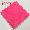 10 Pcs Soft Plush Children&#39;s Mat Baby Play Mat Baby Toys Eva Foam Puzzle Carpet In Children&#39;s Room Keep Warm Playmat 30*30*1CM