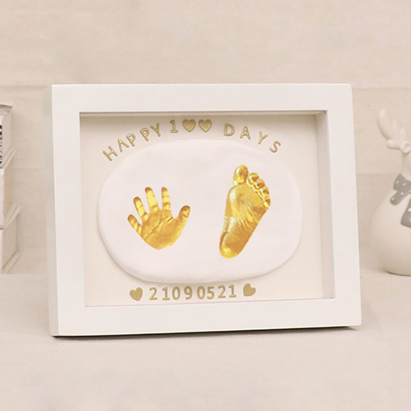 3D DIY Non Toxic Handprint Footprint Soft Clay Baby Imprint Children&#39;s Photo Frame Hand Casts Babies Home Decoration Child Gifts