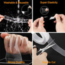 Home Decoration Tapes Monster Tape Waterproof Wall Stickers Reusable Heat Resistant Bathroom Transparent Double Sided Nano Tape