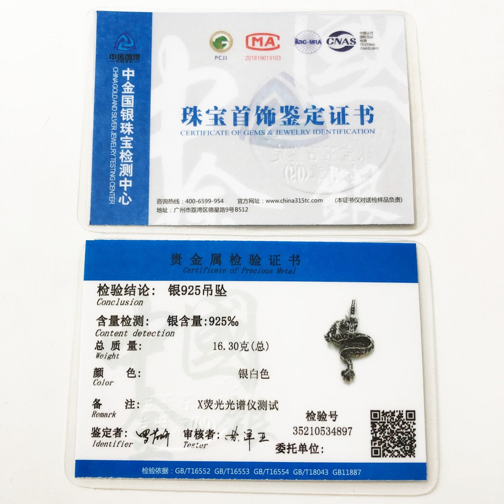 Pendant Dragon Black Brand Fashion Jewelry Europe 925 Sterling Silver Accessories Gift For Woman & Men