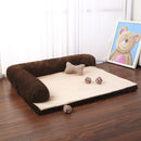 Pet Dog Bed Sofa Elegant Pet Cushion Dog Cat Kennel  Mat Removable Big Dog Bed Lounge Sofa Pet Beds For Small Medium Dogs - anconmall