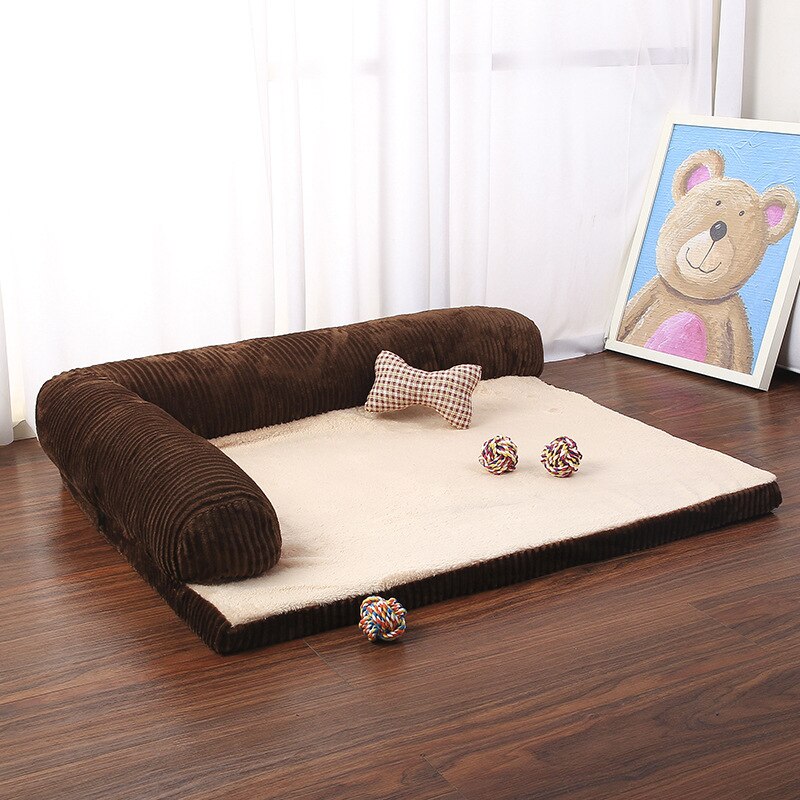 Pet Dog Bed Sofa Elegant Pet Cushion Dog Cat Kennel  Mat Removable Big Dog Bed Lounge Sofa Pet Beds For Small Medium Dogs - anconmall