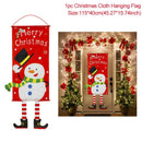 Merry Christmas Porch Door Banner Hanging Ornament Christmas Decoration For Home Xmas Navidad 2022 Happy New Year 2023