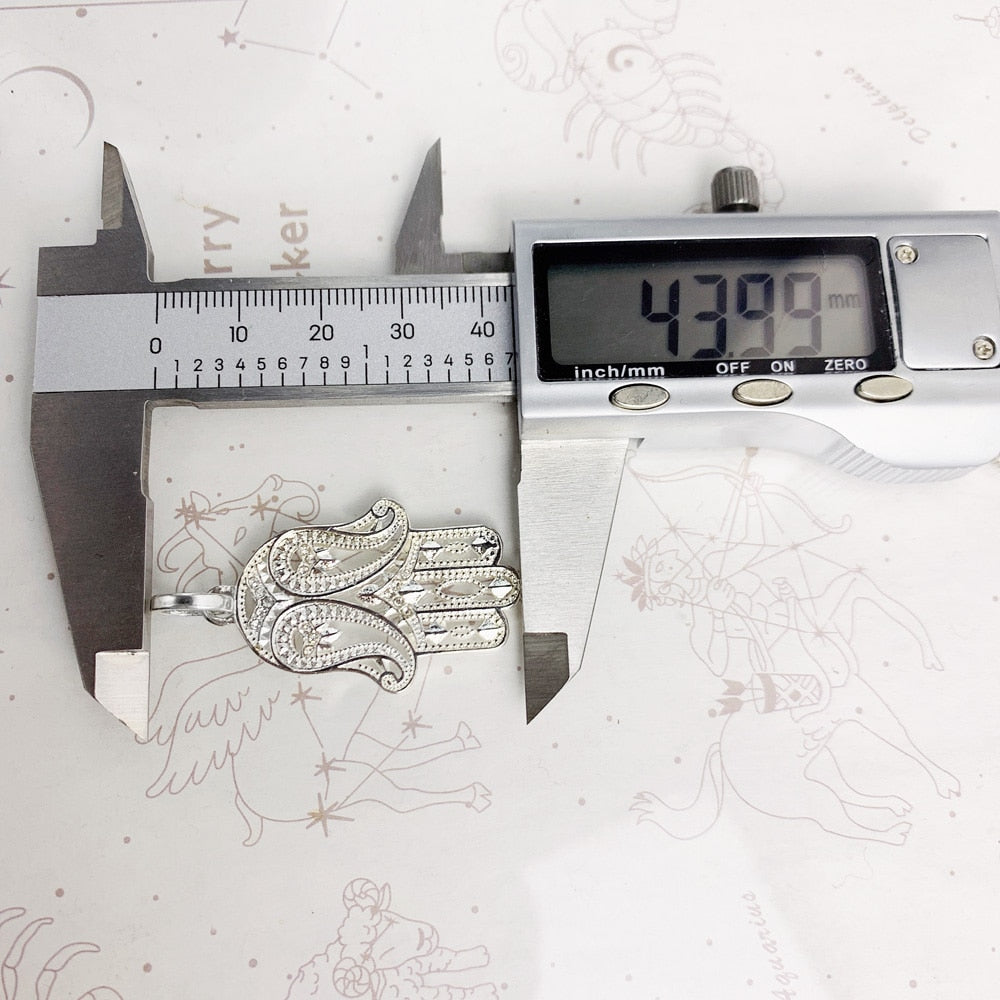 Pendant Hand of Fatima Brand New Fashion Trendy 925 Sterling Silver Jewelry Europe Accessories Gift For Women Men