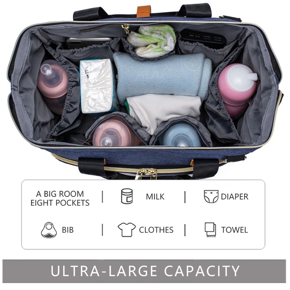 Hot LEQUEEN Diaper Bag Messenger Bag Shoulder Bag Multi-functional Large Capacity Outigong Baby Crib Sleeping Bag Dropshipping