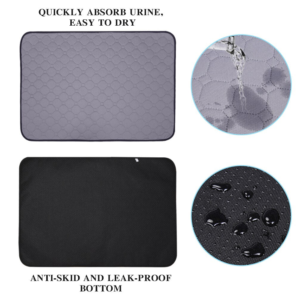 Dog Diaper Washable Impermeable Mat Urine Absorbent Diaper Mat Water Absorption Reusable Diapers Dog Car Seat Cover Pet supplies - anconmall