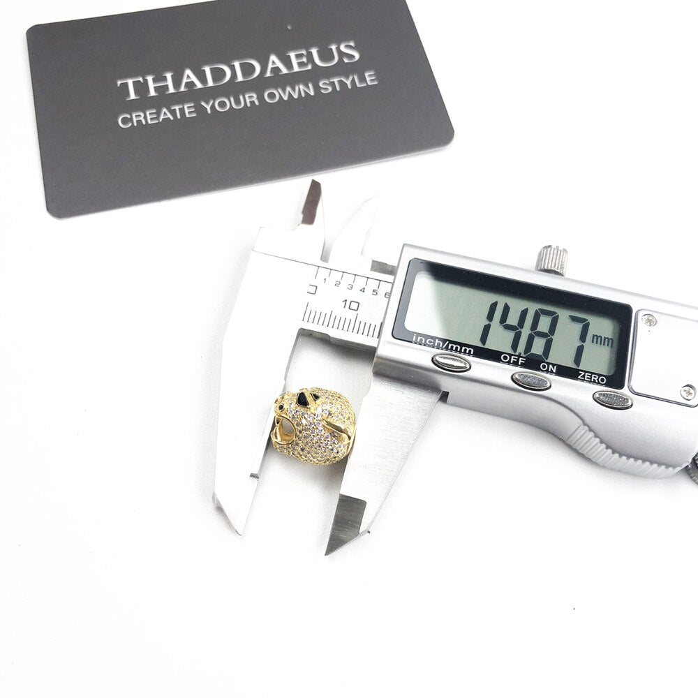 Golden Tiger Bead Europe Summer Brand New Luxury Accessories 925 Sterling Silver Charm For Jewelry Making Women Men