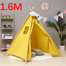 1.6M House For Children Tent Portable Kids Tent Cabana Tipi Infantil Baby Teepee Tents Castle Carpet/LED Lights/Decoration
