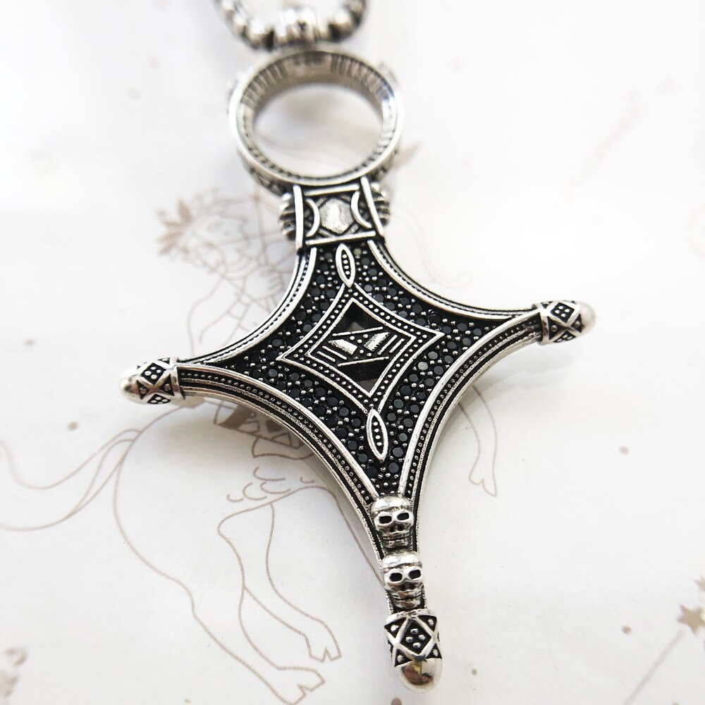 Ethno Cross Necklace,2021 Brand New Strand Fine Jewelry Europe Traditional Rebel 925 Sterling Silver Bijoux Gift For Men Women