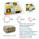 EVA Foam Play Mat with Fence Baby Puzzle Jigsaw Floor Mats Thick Carpet Pad For Kids Educational Toys Activity Pad Random Color