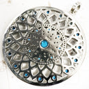 Pendant Blue Turquoise Stone Ornament Brand New Fashion 925 Sterling Silver Jewelry Europe Accessories Gift For Women