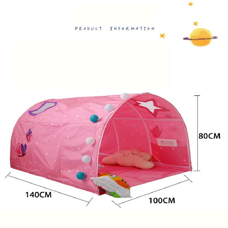 Children's Tent Princess Castle House Game Room Cartoon Wigwam For Children Easy Assemble Playhouse Toy Tents Gifts