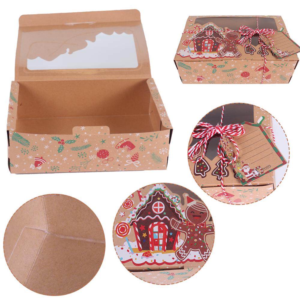12pcs PVC Christmas Candy Box Merry Christmas Decoration for Home 2022 Xmas Ornaments Gifts Box Navidad Noel Decor New Year 2023