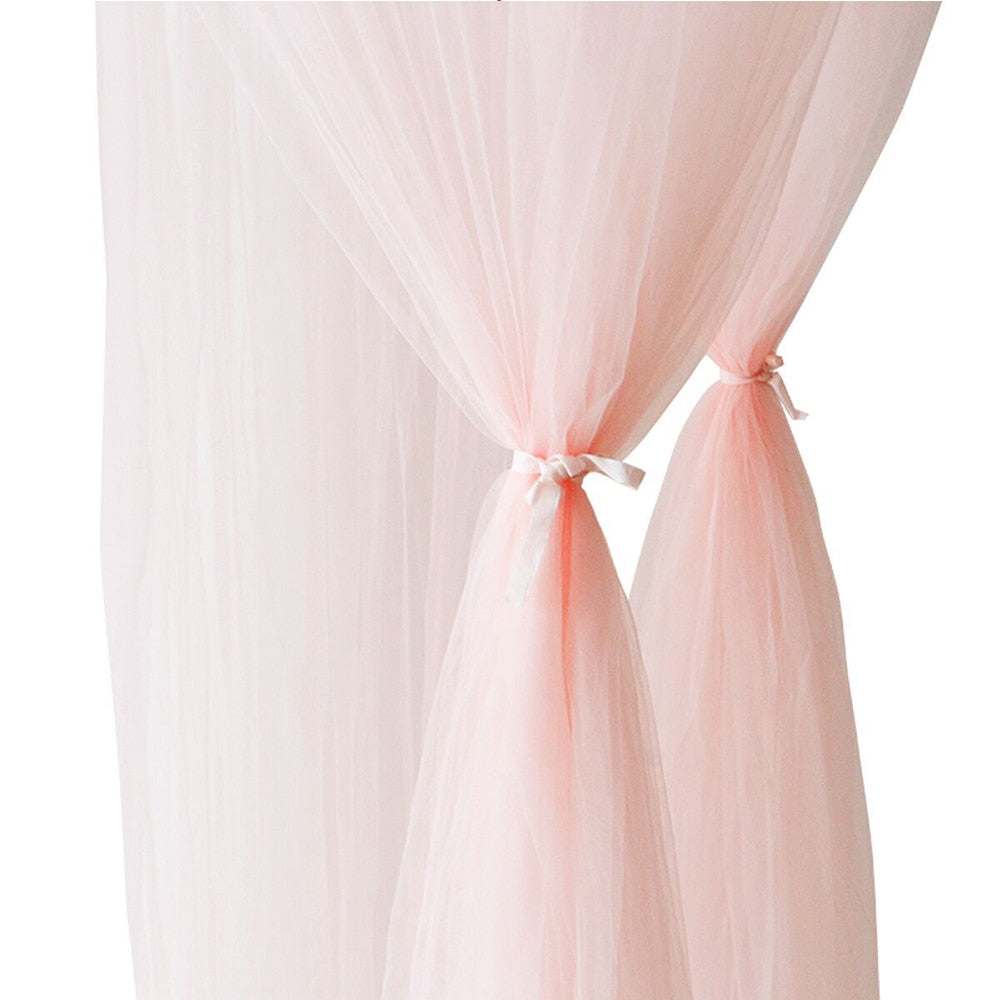 7 Colors Baby Bed Hanging Mosquito Net Dome Bed Canopy Mosquito Net Bedcover Curtain Round Crib Netting Tent Kids Room Decor