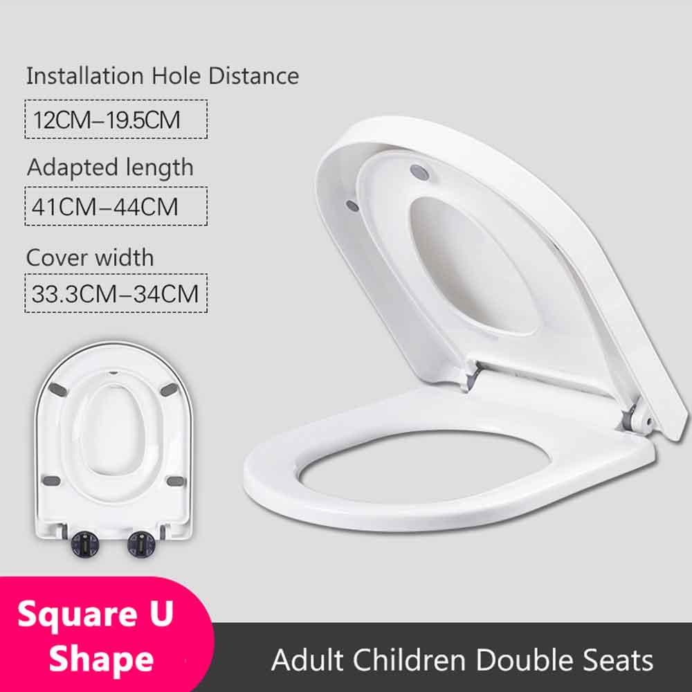 Double Layer Adult Child Toilet Seat Children's pot Training Cover Prevent Falling Toilet Lid For Kids Slow-Close Travel Pot