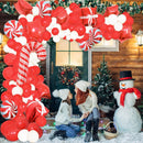 128pcs Christmas Balloon Garland Arch Kit with Gift Box Candy Star Foil Balloons Christmas Decoration for Home New Year Navidad