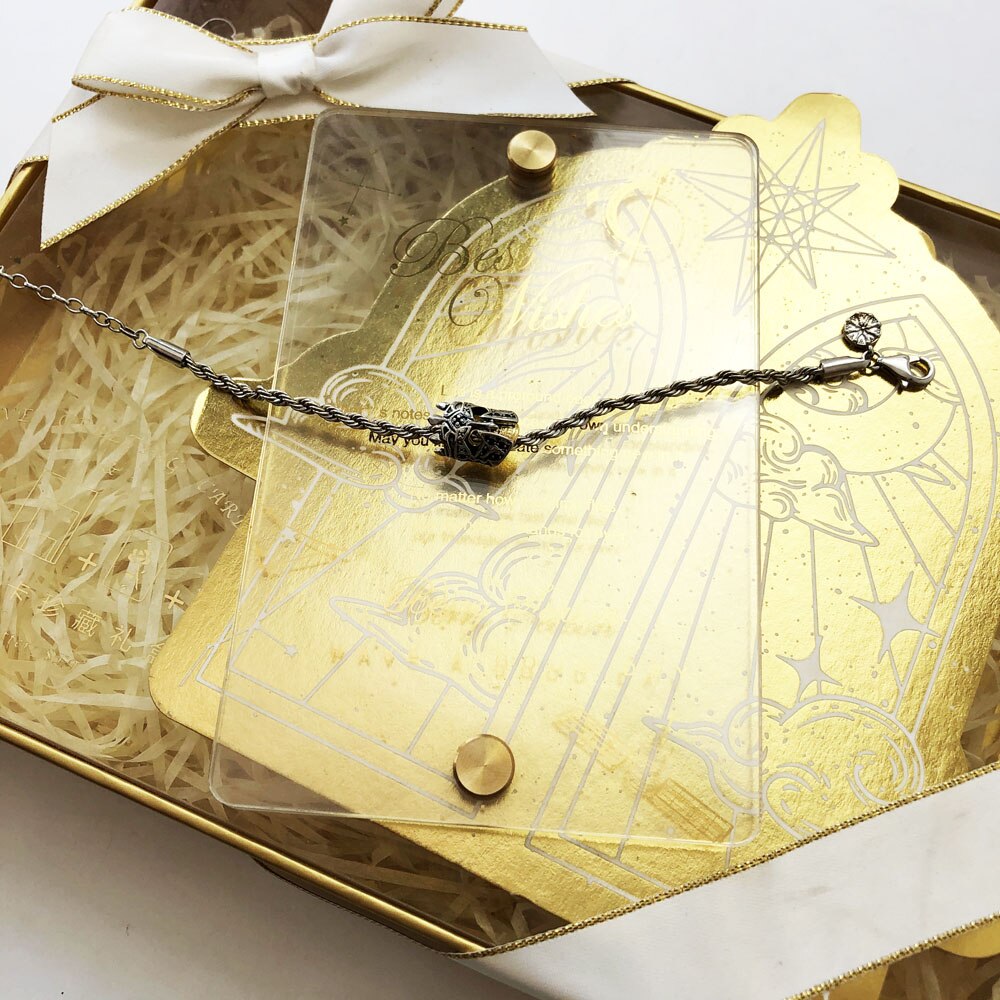 Skull Knight Karma Wheel Wire Chain Bracelet For Women Men 925 Sterling Silver Summer Brand New Party Gifts