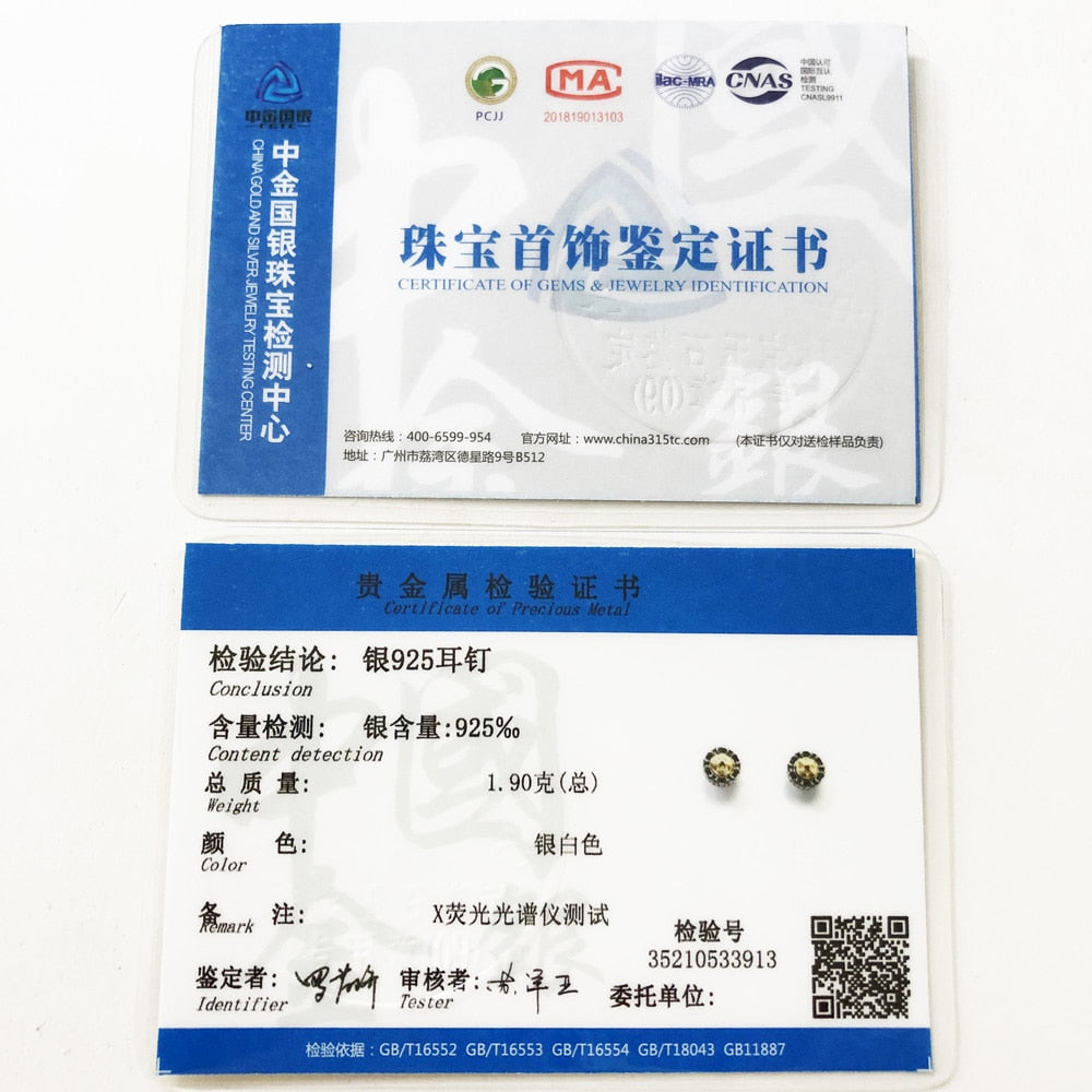 Ear Studs Cross Black Stones Gold Europe Style Delicate Myths Fine Jewerly For Women Men Vintage 925 Sterling Silver Gift