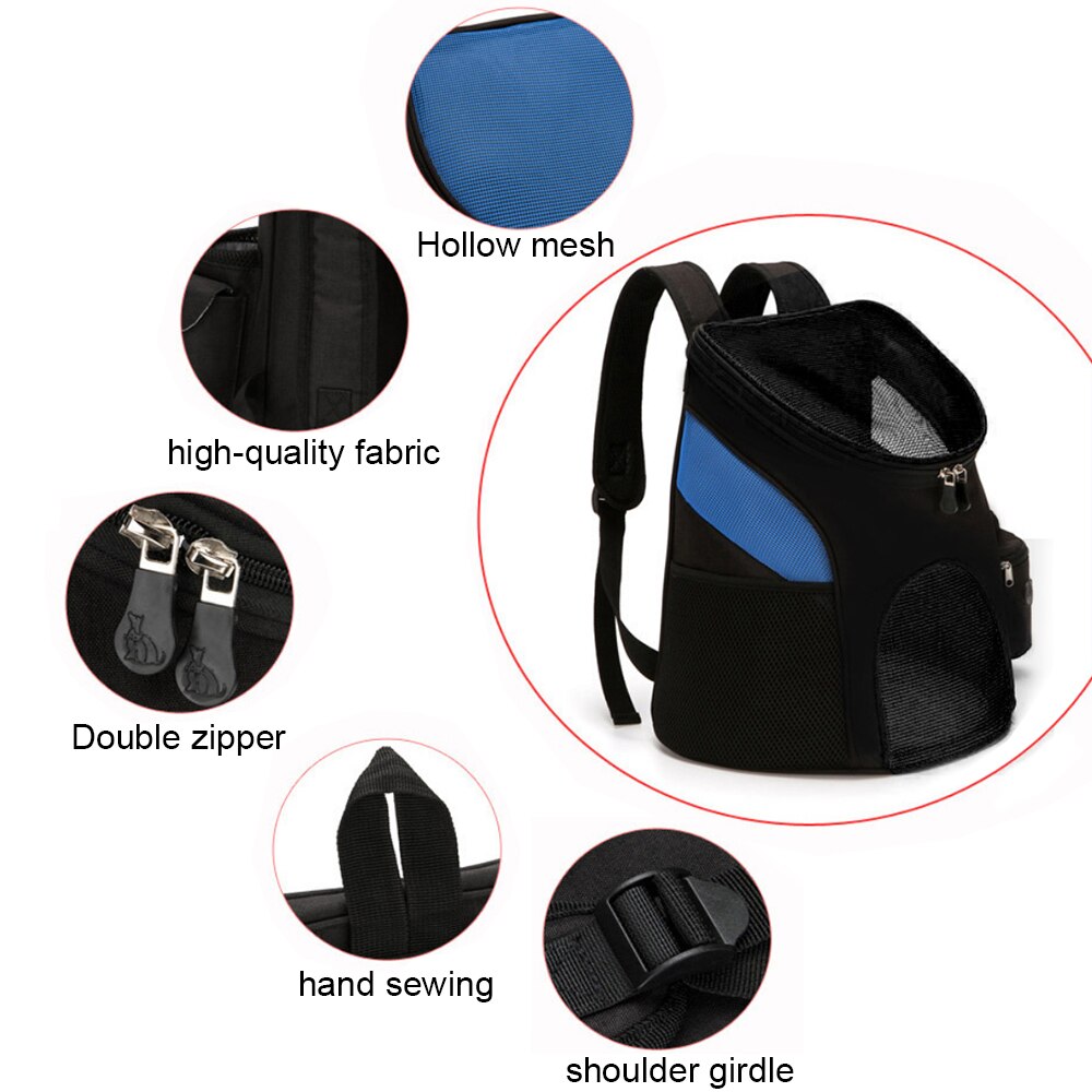 Pet Cat Carrier Multifunction Bag Cats Carry Backpack Travel Carrier Tote Bag Crates Foldable pet backpack - anconmall