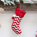 Knitted Christmas Stocking Socks Sack New Year Gift Candy Bags Christmas Decorations For Home Xmas Tree Hanging Ornaments Natal