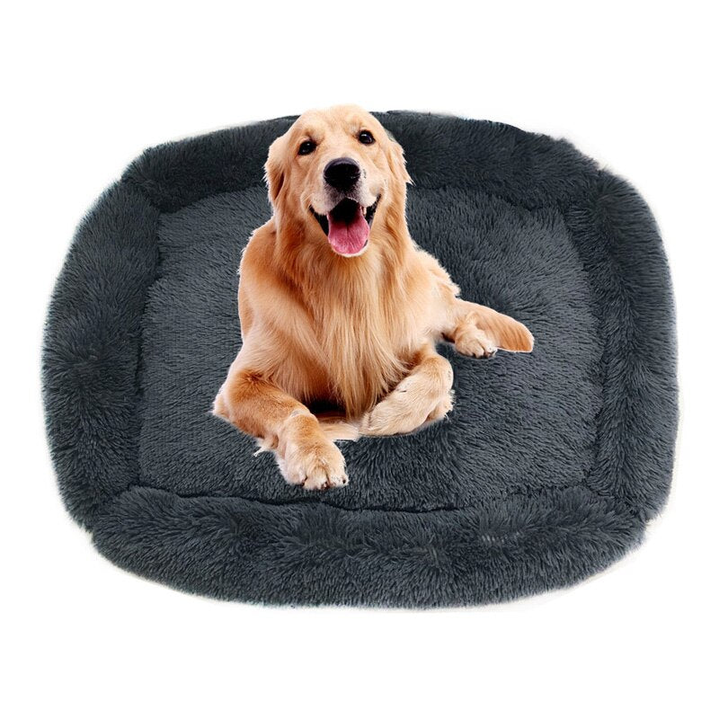 Pet Dog Bed Comfortable Cuddler Square Dogs Kennel Very Soft Washable Dog and Cat Cushion Bed Winter Warm Sofa 12 Color