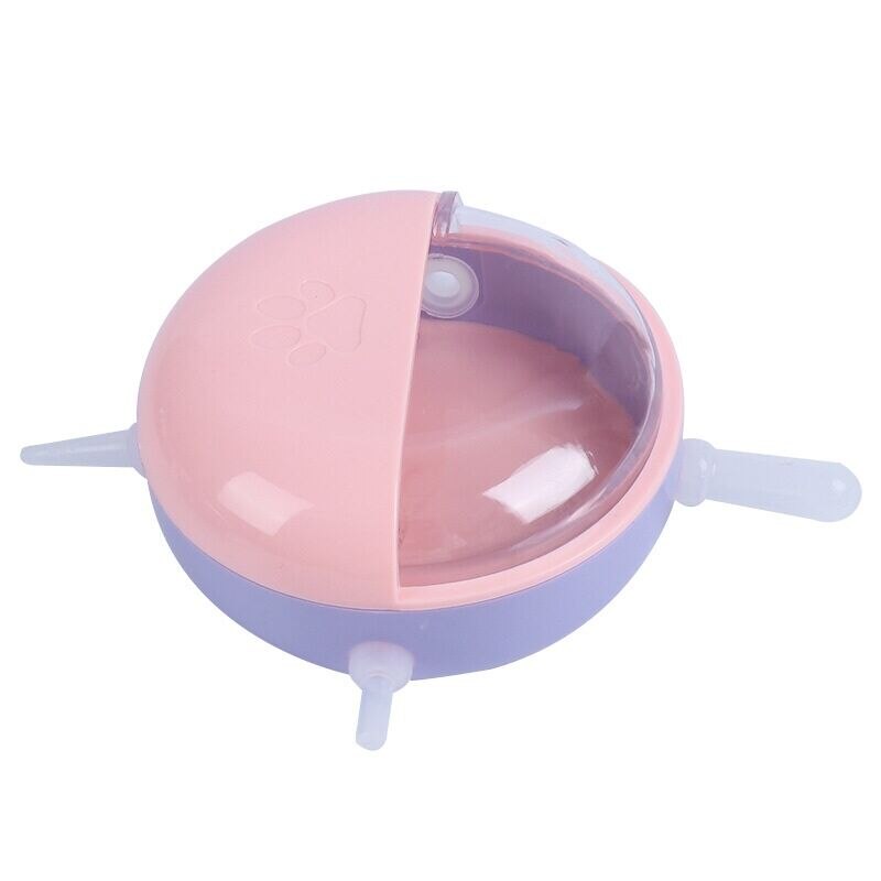 180ml Newborn Puppy Nursing Milk Feeder with 4 Simulated Silicone Nipples for Puppies and Kittens Pet Cat Dog Baby Feeding Bowl
