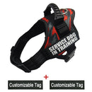 Reflective Adjustable Dog Nylon Harnesses with Customizable Name Labels Dog Vest Strap for Large Medium Small Dogs Drop-Shipping - anconmall