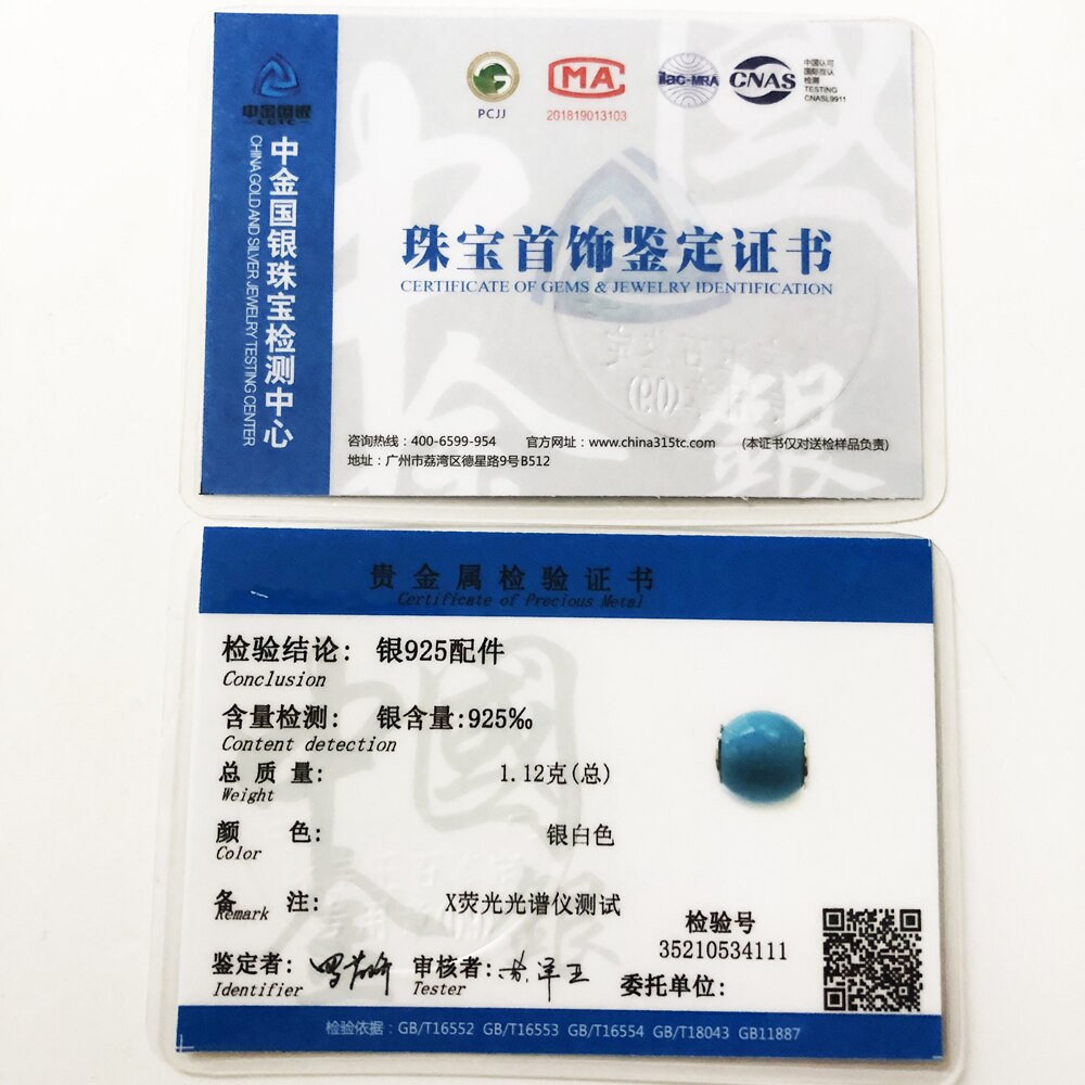 Beads Blue Brand New 925 Sterling Silver Karma Charms European Jewelry Accessories