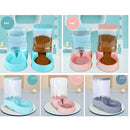 Cat Feeder And Drinker Automatic Cat Food Dispenser Water Bowls Big Capacity Gravity Auto Feeders For Cats - anconmall