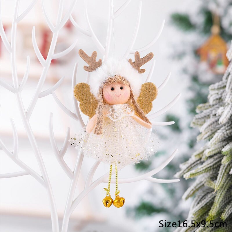 Angel Doll Christmas Tree Hanging Ornaments Pendant New Year Christmas Decorations for Home Navidad 2022 Natal Noel Kids Gift