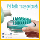 2-In-1 Pet Dog Bath Brush Pet SPA Massage Comb Soft Silicone Dogs Cats Shower Hair Grooming Cmob Dog Cleaning Tool Pet Supplies - anconmall